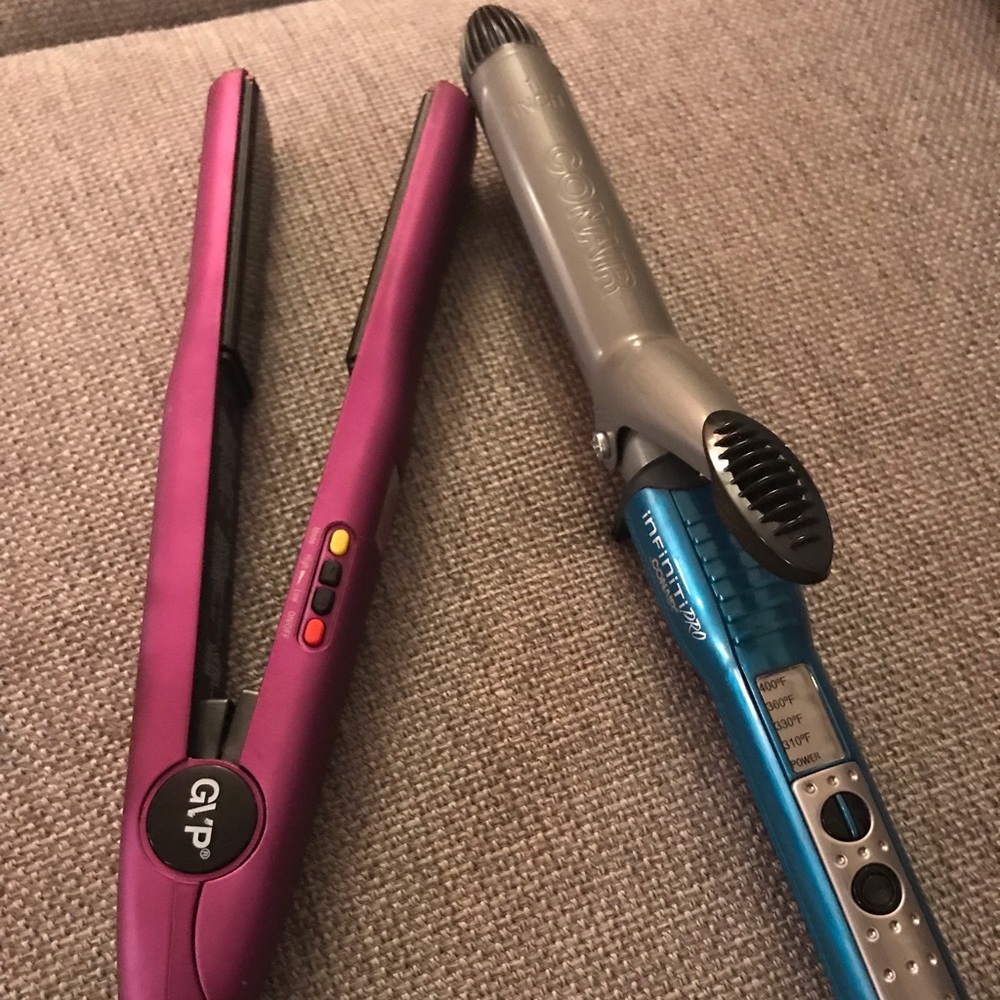 GVP Hair Straightener and Conair Curling Iron